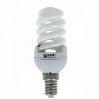 Лампа энергосберегающая FS-спираль 9W 4000K E14 10000h  Simple |  код. FS-T2-9-840-E14 |  EKF